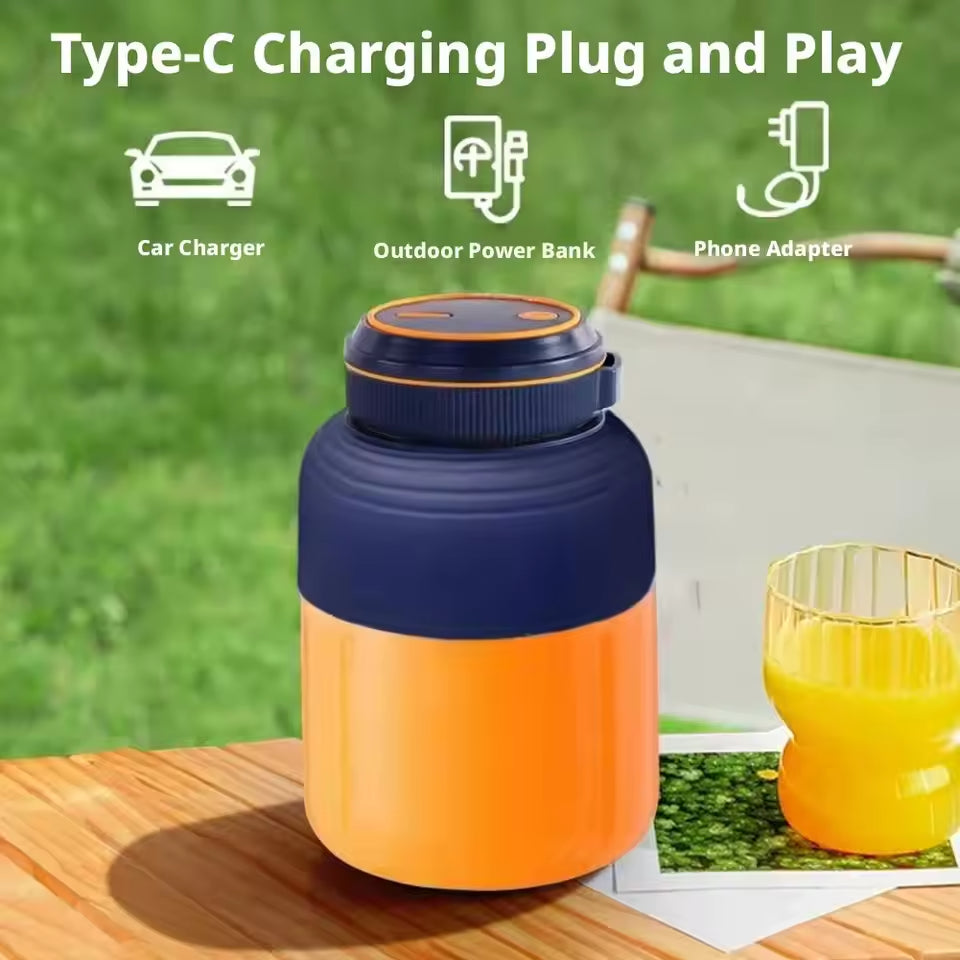 1300ML Portable Fruit Juice Blender – USB Mini Bottle Juicer