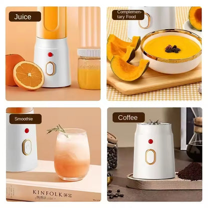 Portable USB Rechargeable Fruit Juicer – 500ml Mini Smoothie Mixer